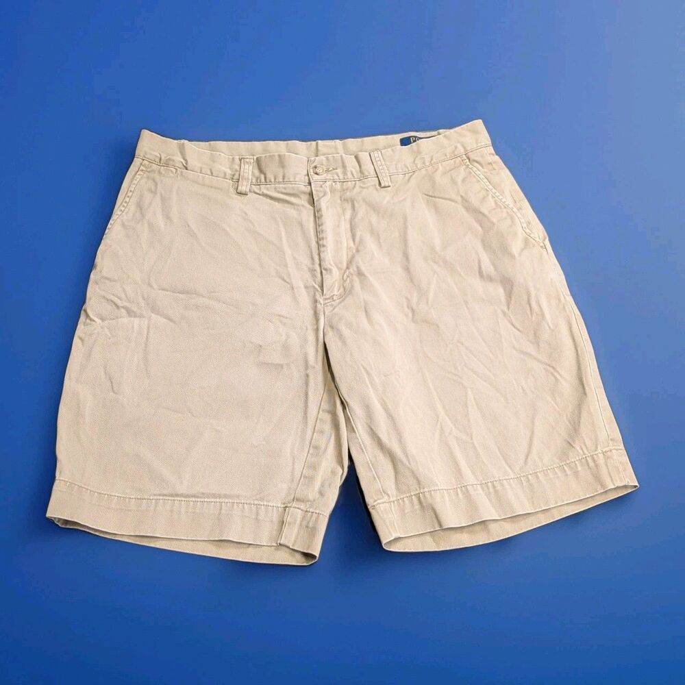 Polo Ralph Lauren Classic 9" Shorts Khaki Tan Men's‎ 33 (Tag 34)
